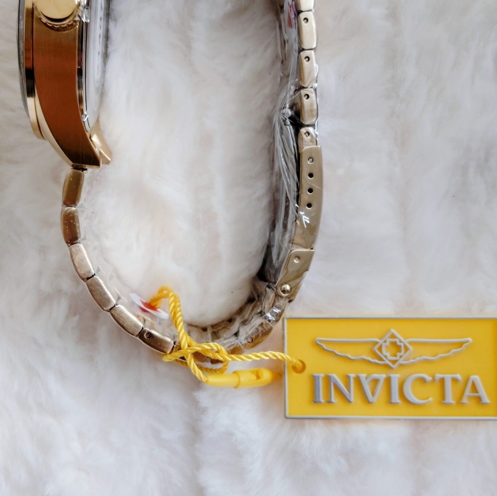 Invicta Gold and Black Mens 45mm Watch - Picture 4 of 4